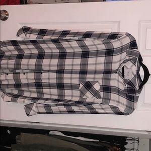 RAILS flannel button down dress.